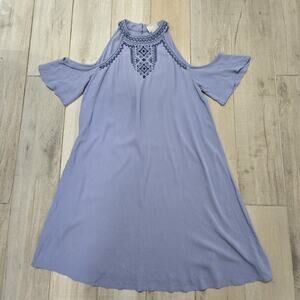 Knox Rose by Target Hippie Boho Off the Shoulder Emrboidered Dress Women Size S